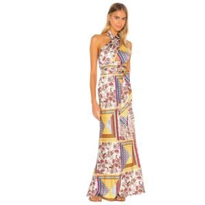 House of Harlow 1960 x REVOLVE Tianna Maxi Dress in Patchwork Multi NWT …